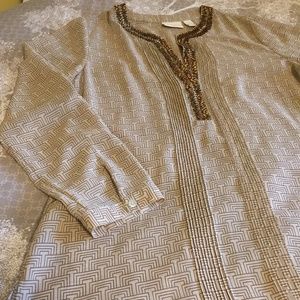 Chico's Beaded Tunic/Blouse